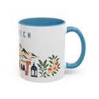 Marrakech Coffee Mug | Morocco Travel Souvenir | Porcelain Decal City Gift | 11oz 15oz Accent Mug