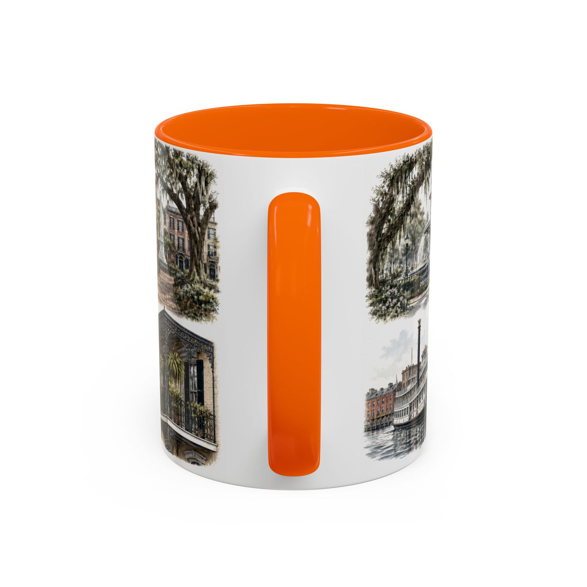 Savannah Coffee Mug | United States Travel Souvenir | Vintage Illustrated City Gift | 11 oz 15 oz Accent Mug