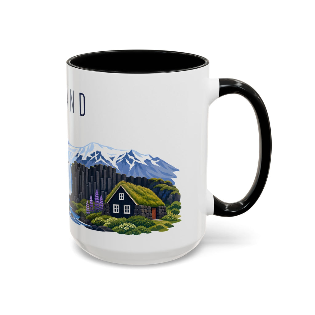 Iceland Coffee Mug | Travel Souvenir Accent Mug | Country Gift Ceramic Cup 11oz 15oz