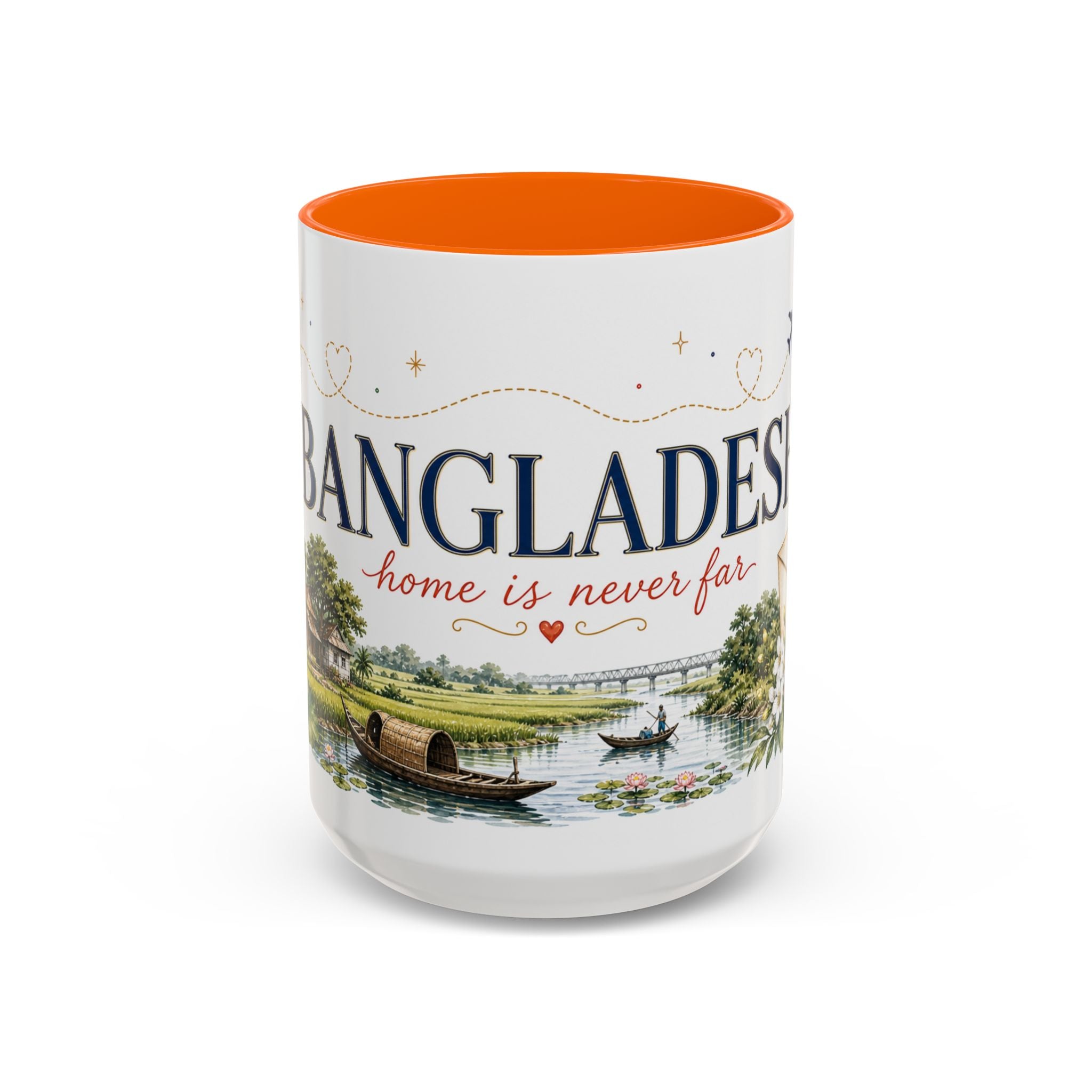 Bangladesh Home Country Mug | Moving Away Gift | Long Distance Friendship | 11 oz 15 oz Accent Mug