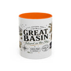Great Basin National Park Coffee Mug | Nevada Desert Stargazing Hiking Gift | Accent Color Ceramic 11oz 15oz