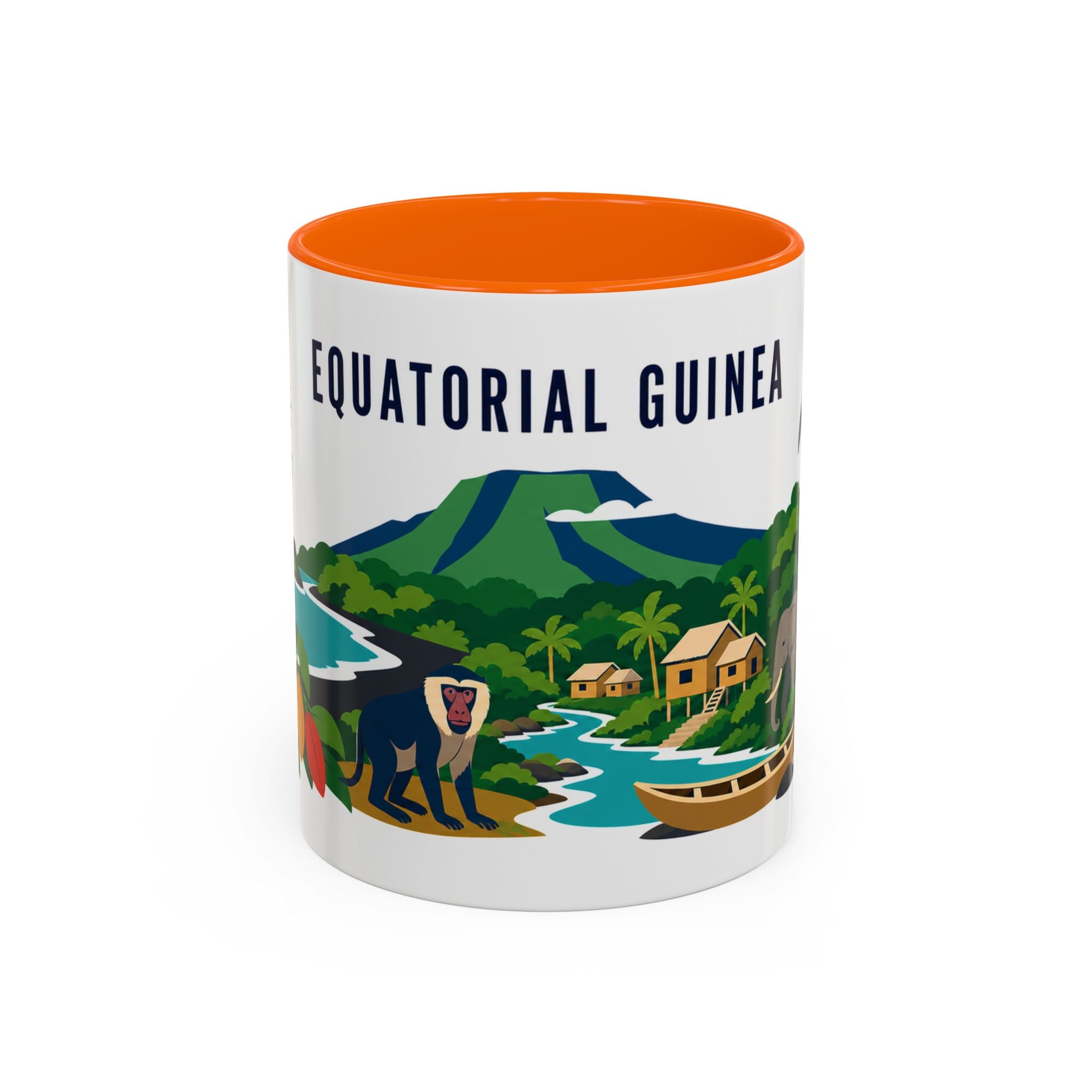 Equatorial Guinea Coffee Mug | Travel Souvenir Accent Mug | Country Gift Ceramic Cup 11oz 15oz
