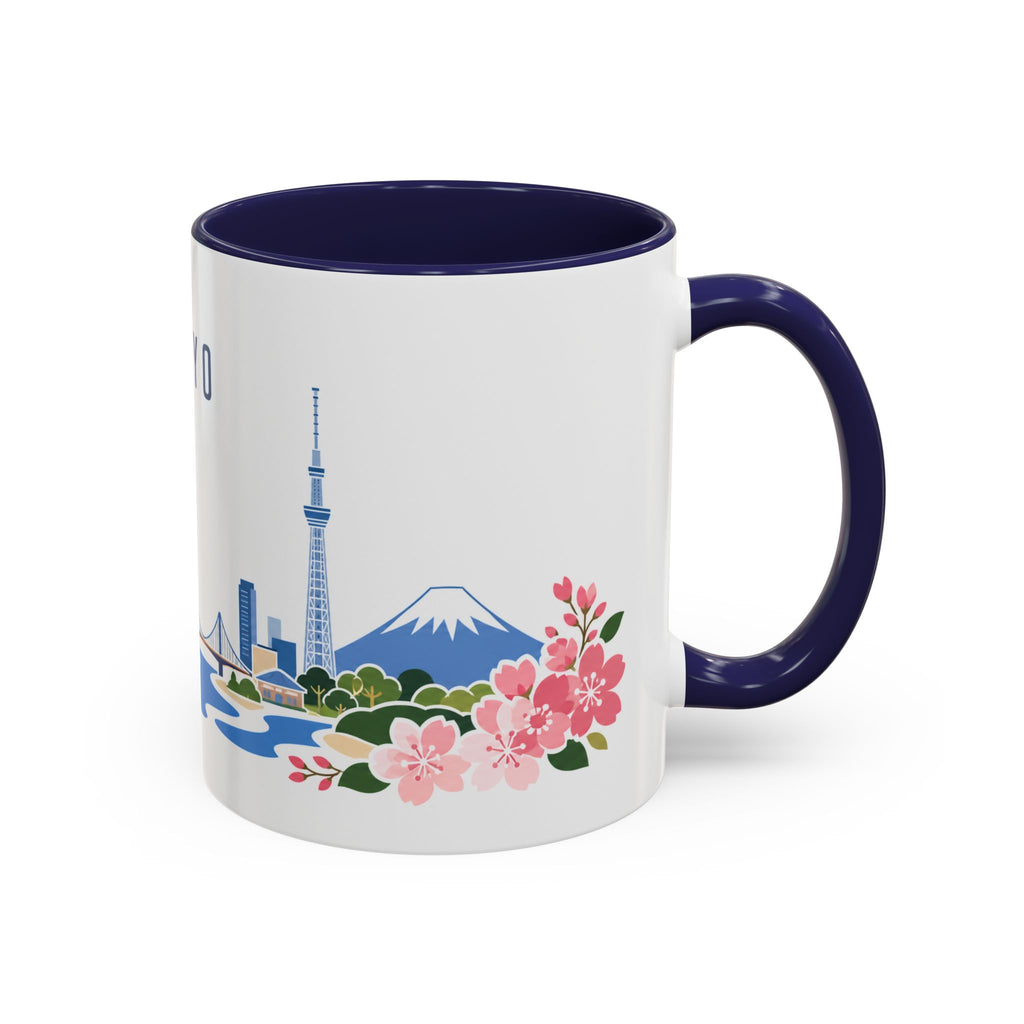 Tokyo Coffee Mug | Japan Travel Souvenir | Porcelain Decal City Gift | 11oz 15oz Accent Mug