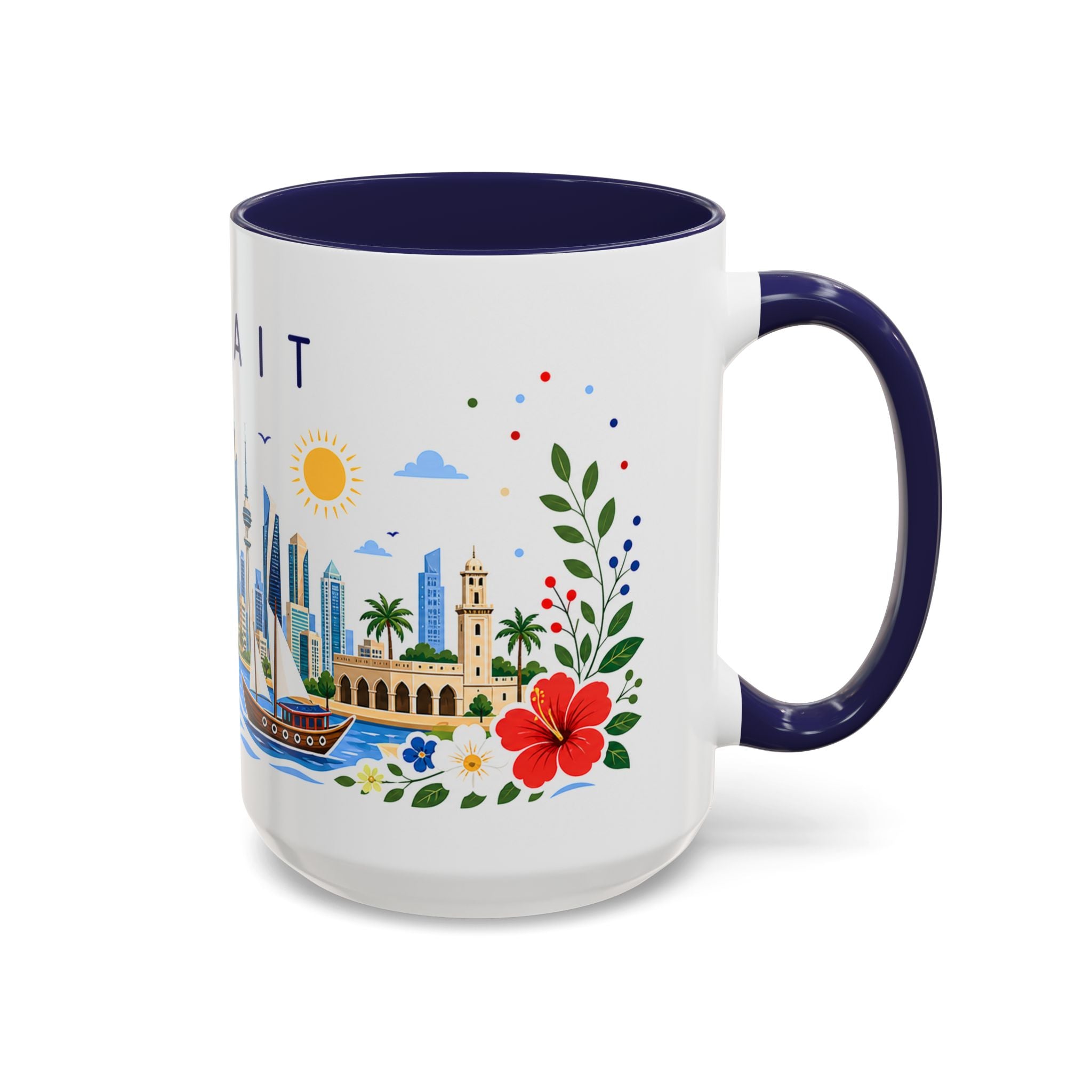 Kuwait Coffee Mug | Travel Souvenir Accent Mug | Place Gift Ceramic Cup 11oz 15oz