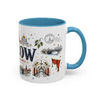 Moscow Coffee Mug | Russia Souvenir Travel Gift | Accent Color Ceramic 11oz 15oz