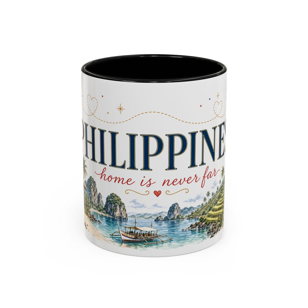 Philippines Home Country Mug | Moving Away Gift | Long Distance Friendship | 11 oz 15 oz Accent Mug