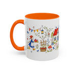 Storybook Cottage Breakfast Mug | Hand Painted Fairy Tale Accent Coffee Mug