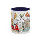 Rome Travel Mug | European City Souvenir Accent Coffee Mug | 11oz 15oz Ceramic Cup
