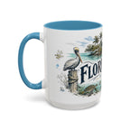 Florida Keys Mug, Florida Travel Souvenir, Bucket List Gift, Accent Ceramic Coffee Mug 11oz 15oz