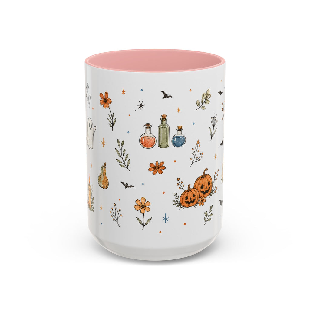Cute Halloween Mug | Friendly Ghost Potion Watercolor Gift | Magic Accent Cup 11oz 15oz