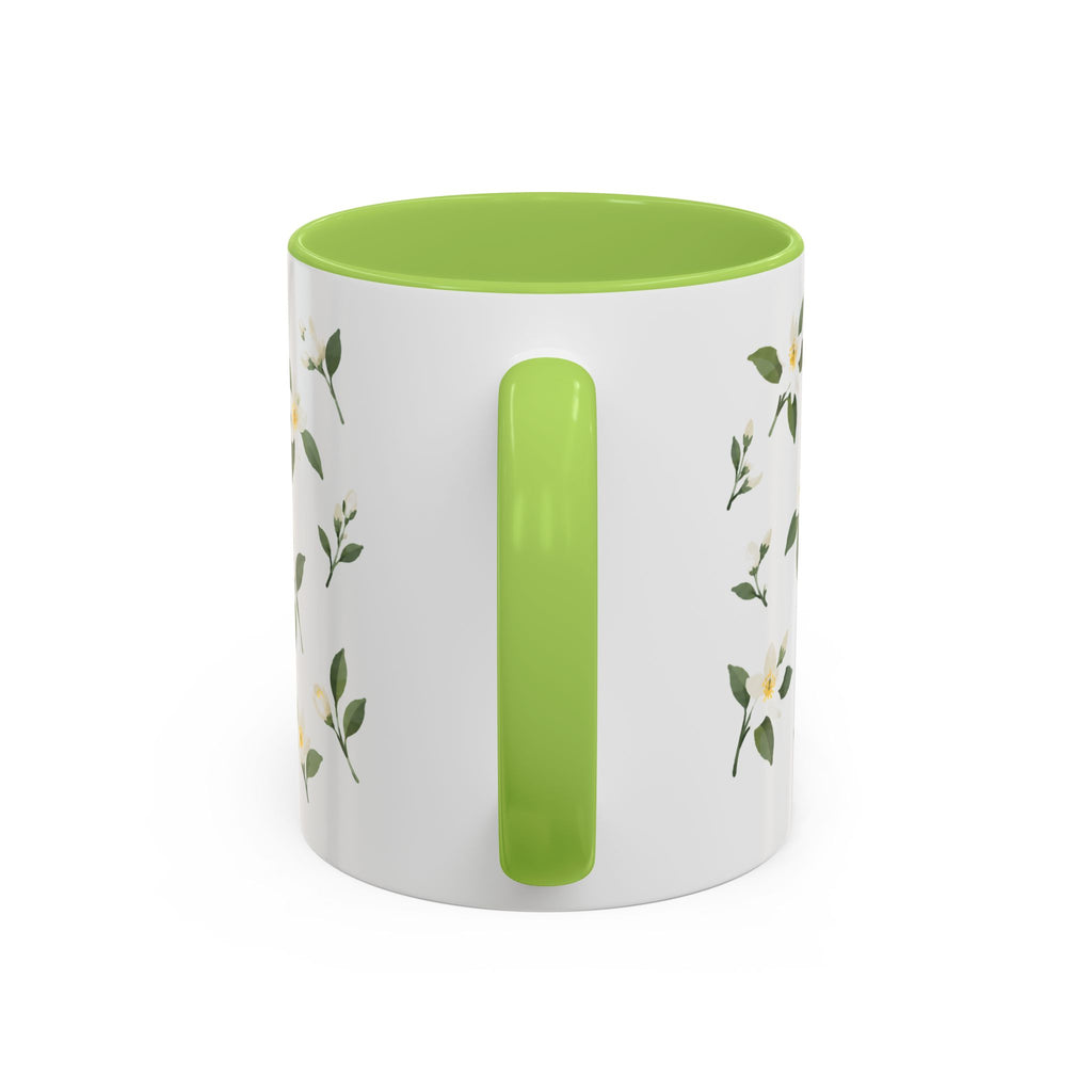 Florida Orange blossom Mug, State Flower Floral Coffee Cup, 11oz Botanical Gift