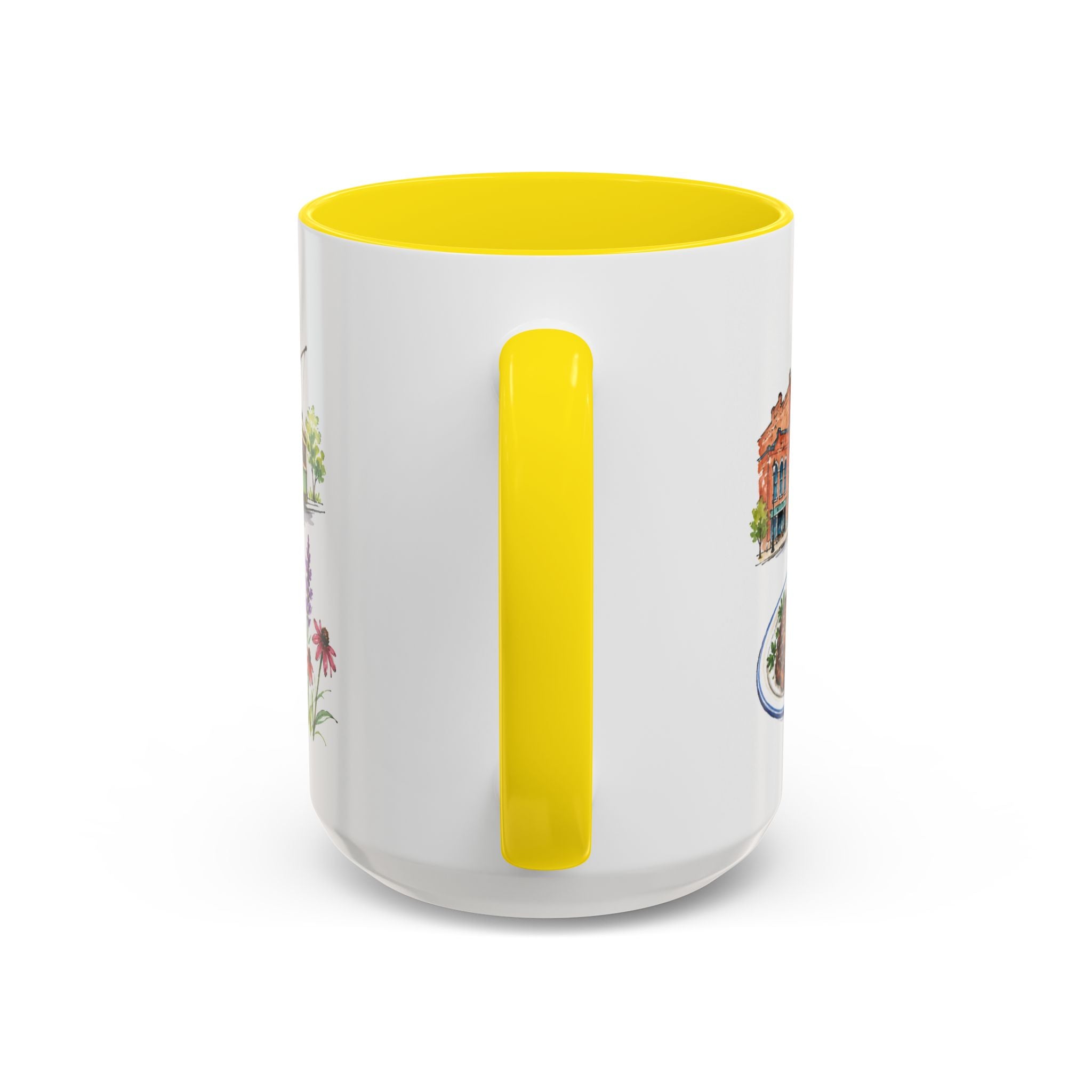 Omaha Illustrated Travel Mug | City Souvenir Accent Coffee Mug | 11oz 15oz Ceramic Cup