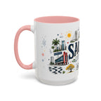 Sao Paulo Coffee Mug | Brazil Souvenir Travel Gift | Accent Color Ceramic 11oz 15oz