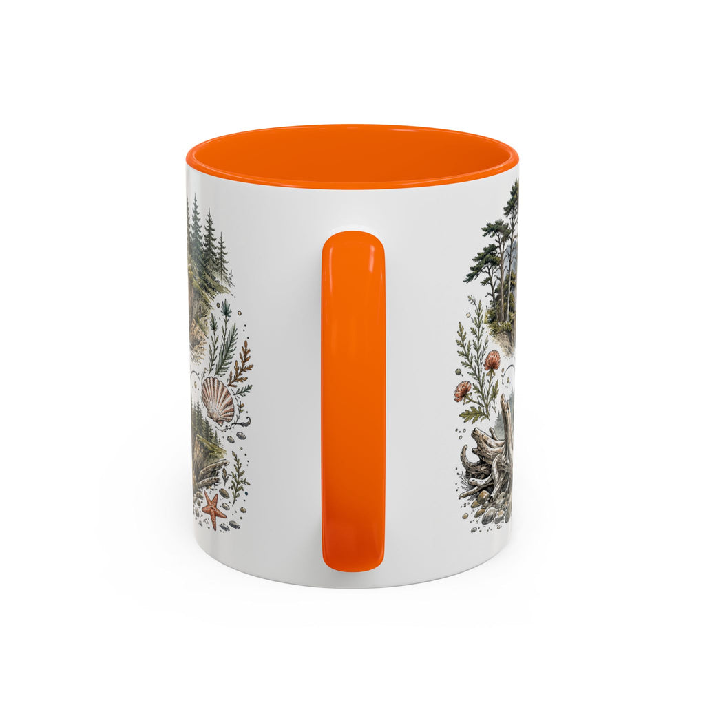 Oregon Coast Mug, Pacific Northwest Travel Souvenir, Bucket List Gift, Accent Ceramic Coffee Mug 11oz 15oz