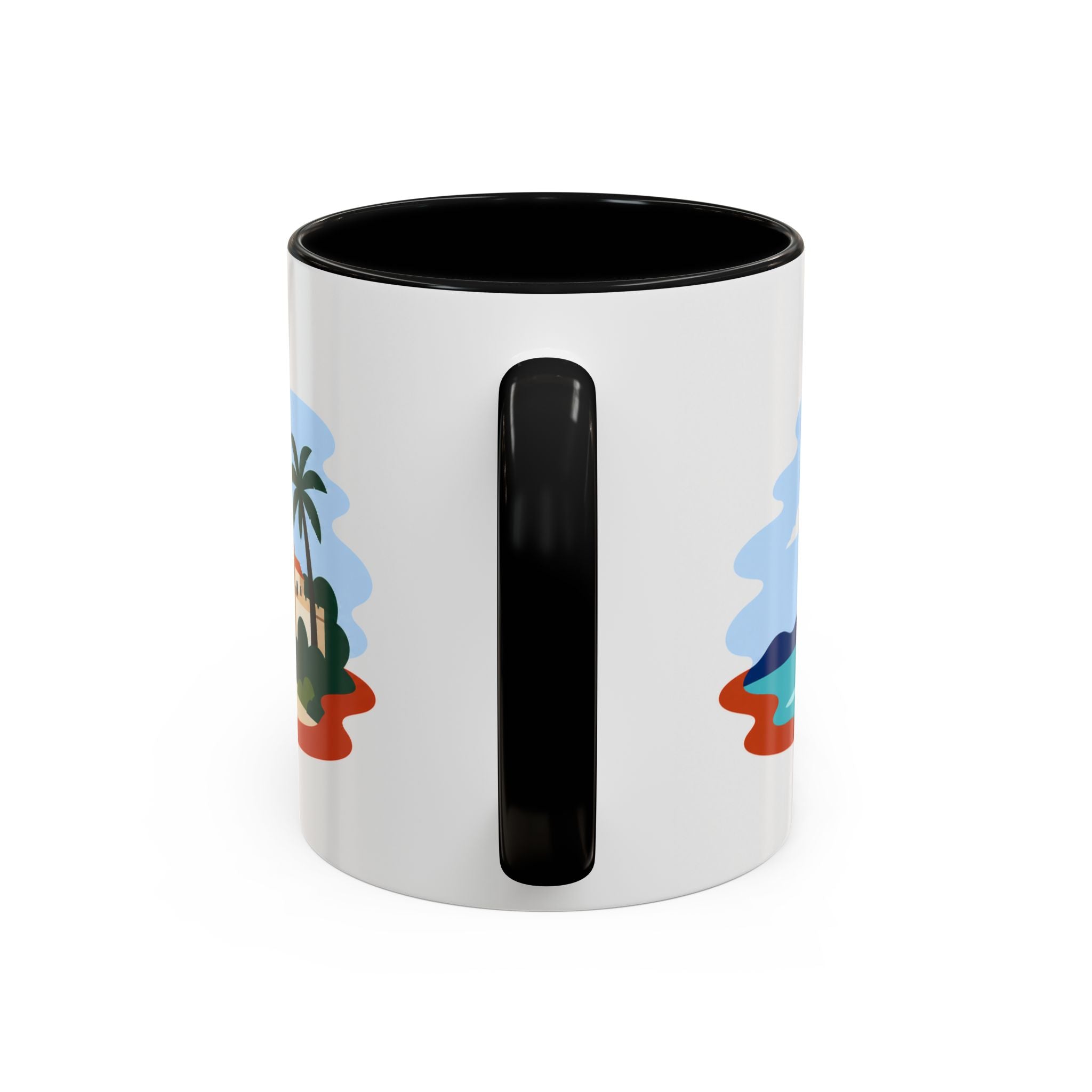 Zanzibar Coffee Mug | Travel Destination Souvenir Gift | Accent Color Ceramic 11oz 15oz