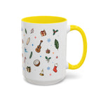 Honolulu Christmas Mug | Watercolor City Souvenir | Ceramic Coffee Cup (11oz 15oz)