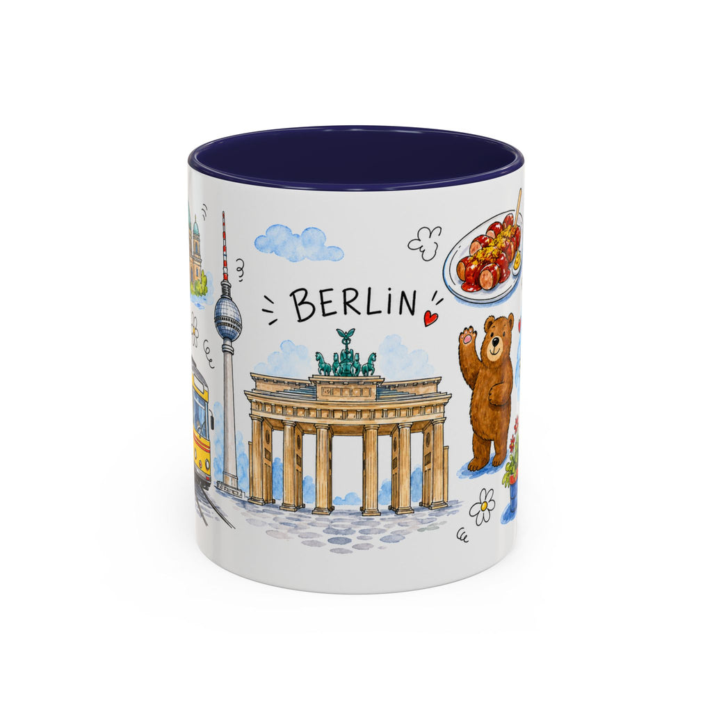 Berlin Travel Mug | European City Souvenir Accent Coffee Mug | 11oz 15oz Ceramic Cup
