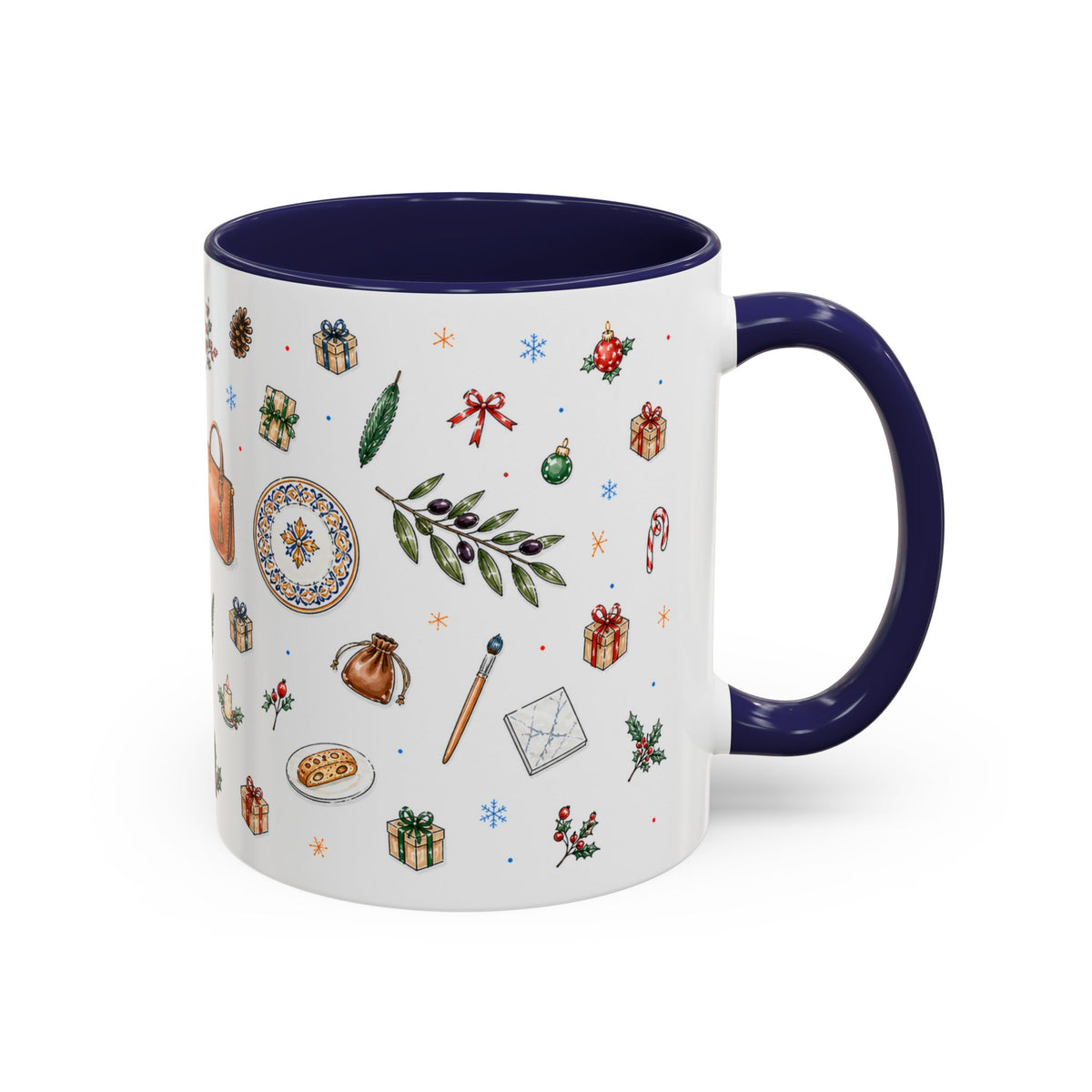 Florence Christmas Mug | Watercolor City Souvenir | Ceramic Coffee Cup (11oz 15oz)