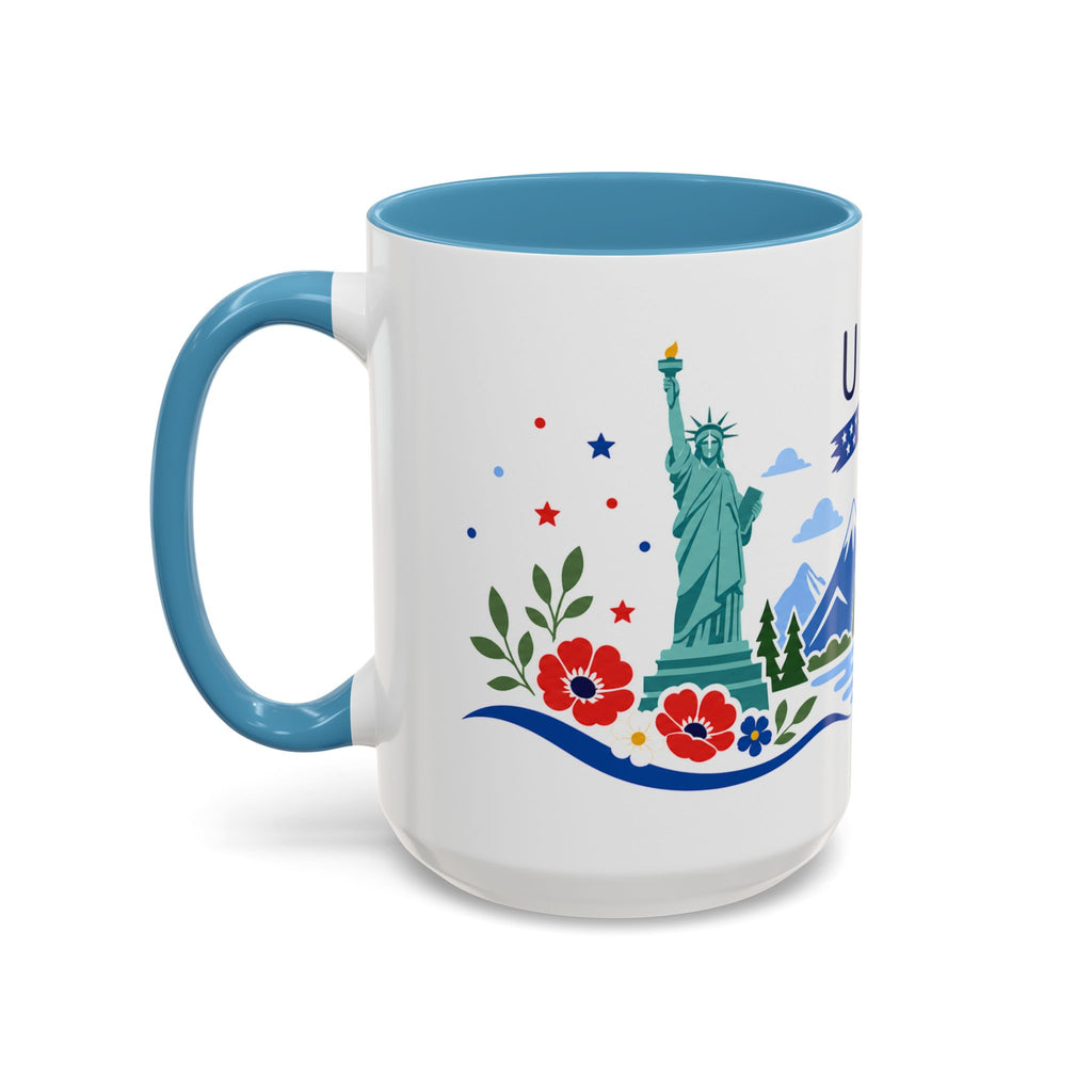 United States Coffee Mug | Travel Souvenir Accent Mug | Country Gift Ceramic Cup 11oz 15oz