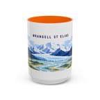 Wrangell-St. Elias National Park Coffee Mug | Solid Color Block Park Souvenir | 11oz 15oz Accent Mug