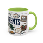 Best Grandparents Ever Coffee Mug | Gift From Grandkids | Accent Color Ceramic 11oz 15oz