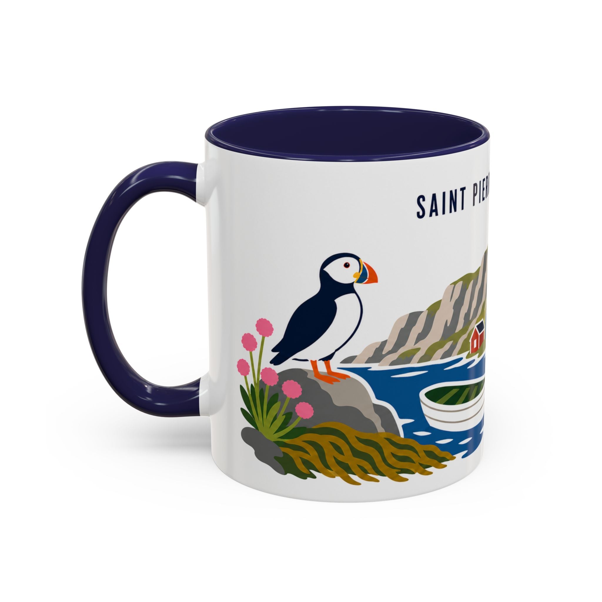 Saint Pierre and Miquelon Coffee Mug | Travel Souvenir Accent Mug | Country Gift Ceramic Cup 11oz 15oz