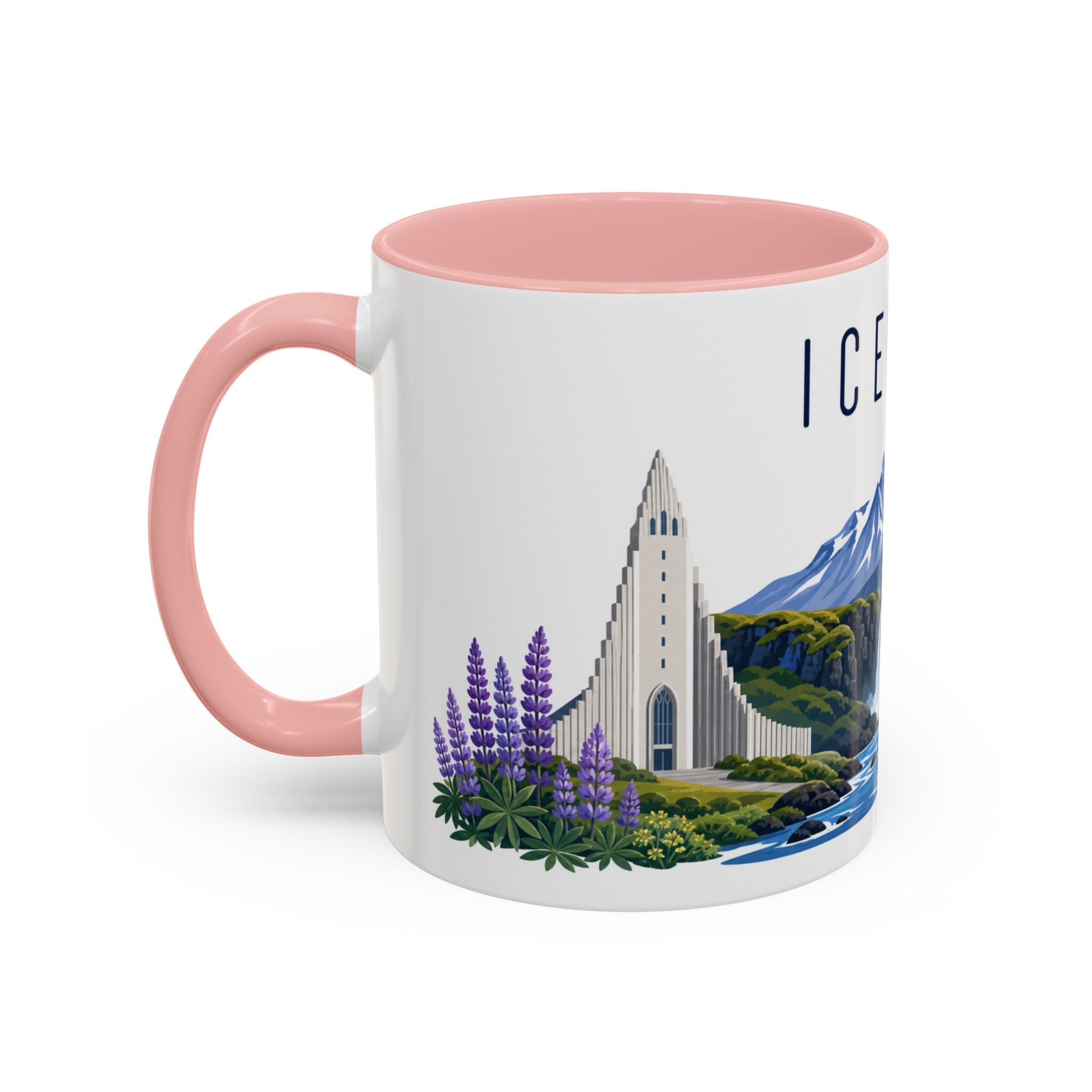 Iceland Coffee Mug | Travel Souvenir Accent Mug | Country Gift Ceramic Cup 11oz 15oz