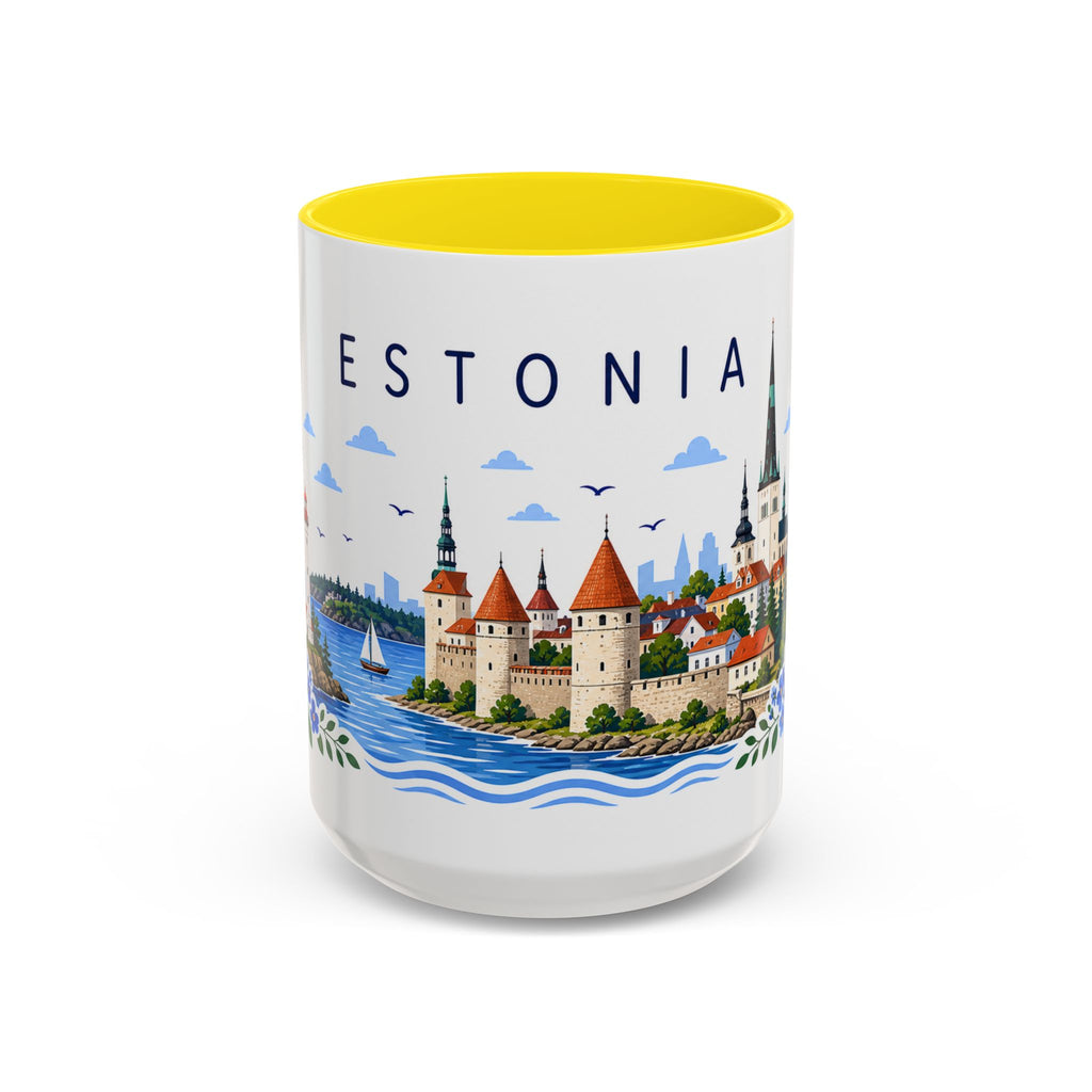 Estonia Coffee Mug | Travel Souvenir Accent Mug | Place Gift Ceramic Cup 11oz 15oz