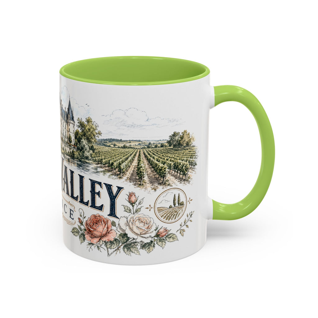 Loire Valley Mug, France Travel Souvenir, Bucket List Gift, Accent Ceramic Coffee Mug 11oz 15oz