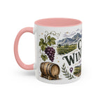 Cape Winelands Coffee Mug | Travel Destination Souvenir Gift | Accent Color Ceramic 11oz 15oz