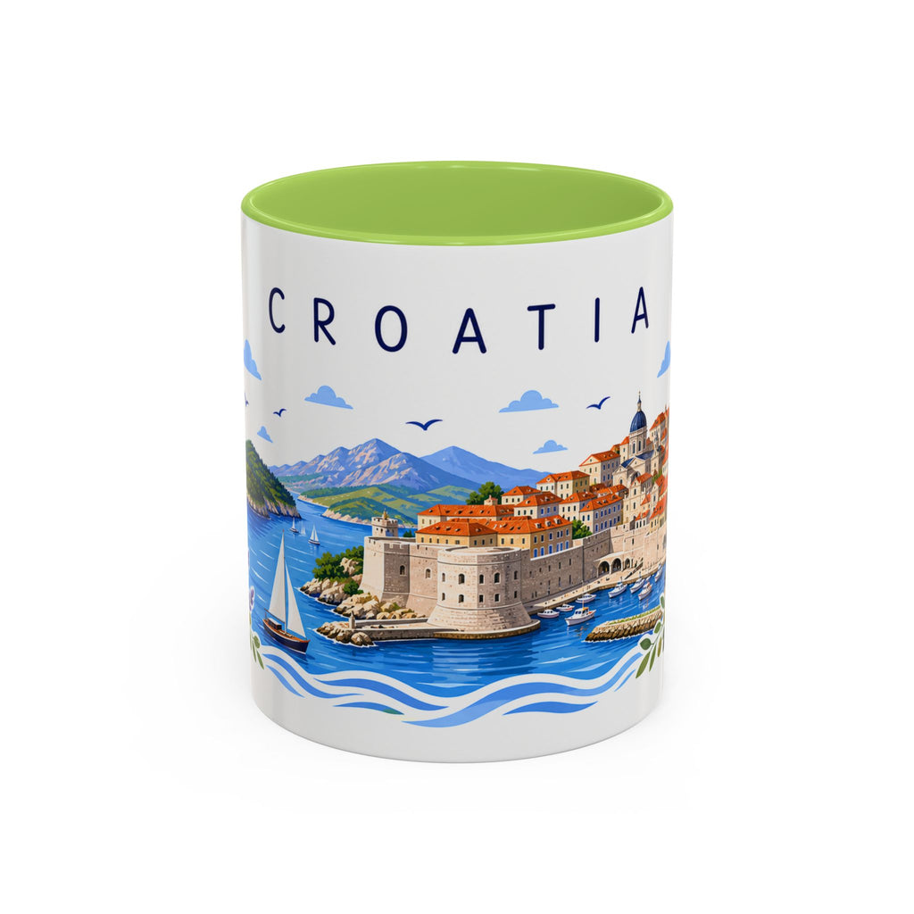 Croatia Coffee Mug | Travel Souvenir Accent Mug | Place Gift Ceramic Cup 11oz 15oz