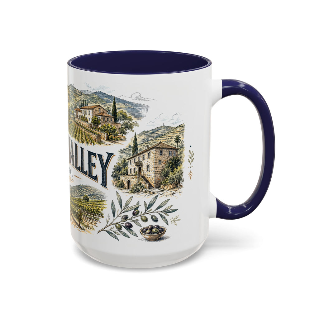 Douro Valley Mug, Portugal Travel Souvenir, Bucket List Gift, Accent Ceramic Coffee Mug 11oz 15oz