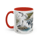 White Cliffs of Dover Mug, England Travel Souvenir, Bucket List Gift, Accent Ceramic Coffee Mug 11oz 15oz