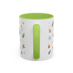 Christmas Mug | Watercolor Tree Gifts Wreath Holiday Cup | Accent Coffee Mug 11oz 15oz