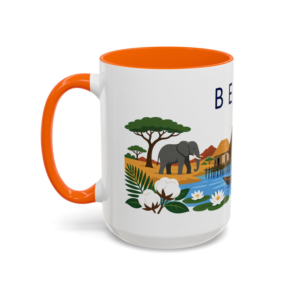 Benin Coffee Mug | Travel Souvenir Accent Mug | Country Gift Ceramic Cup 11oz 15oz