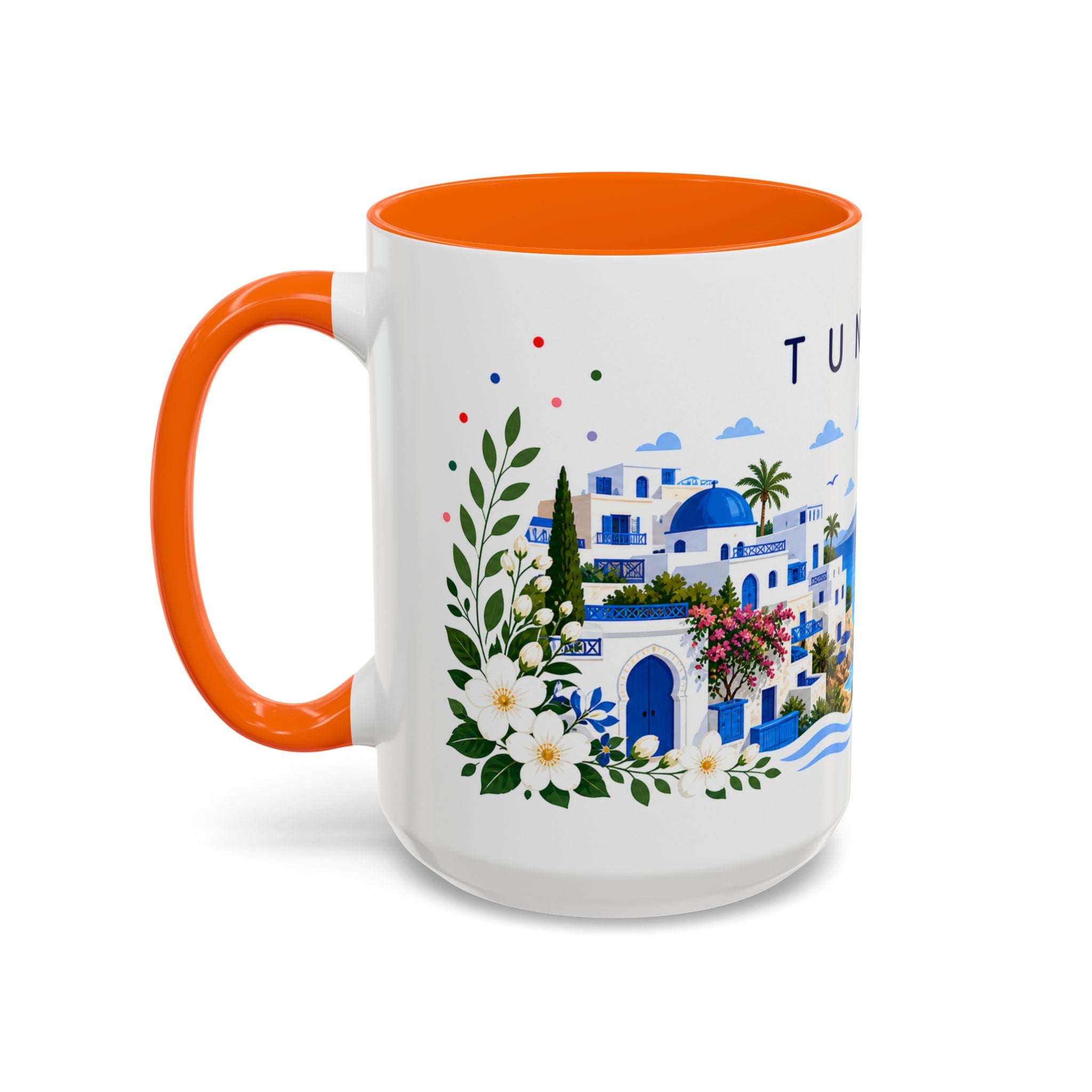 Tunisia Coffee Mug | Travel Souvenir Accent Mug | Place Gift Ceramic Cup 11oz 15oz