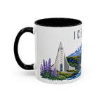Iceland Coffee Mug | Travel Souvenir Accent Mug | Country Gift Ceramic Cup 11oz 15oz