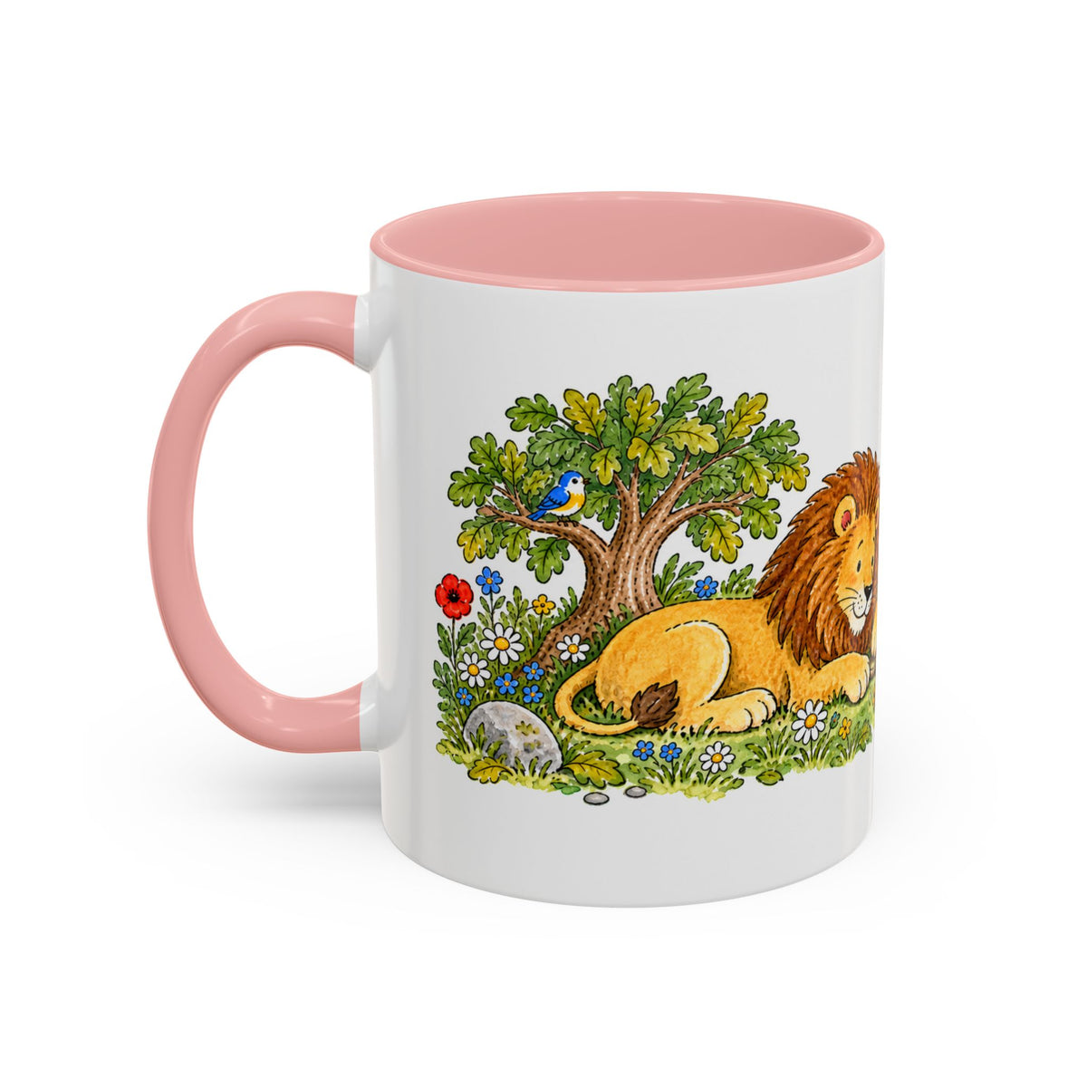 The Lion and the Mouse Mug | Storybook Fairy Tale Accent Coffee Mug | EveryLegend