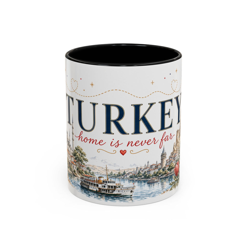 Turkey Home Country Mug | Moving Away Gift | Long Distance Friendship | 11 oz 15 oz Accent Mug
