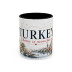 Turkey Home Country Mug | Moving Away Gift | Long Distance Friendship | 11 oz 15 oz Accent Mug