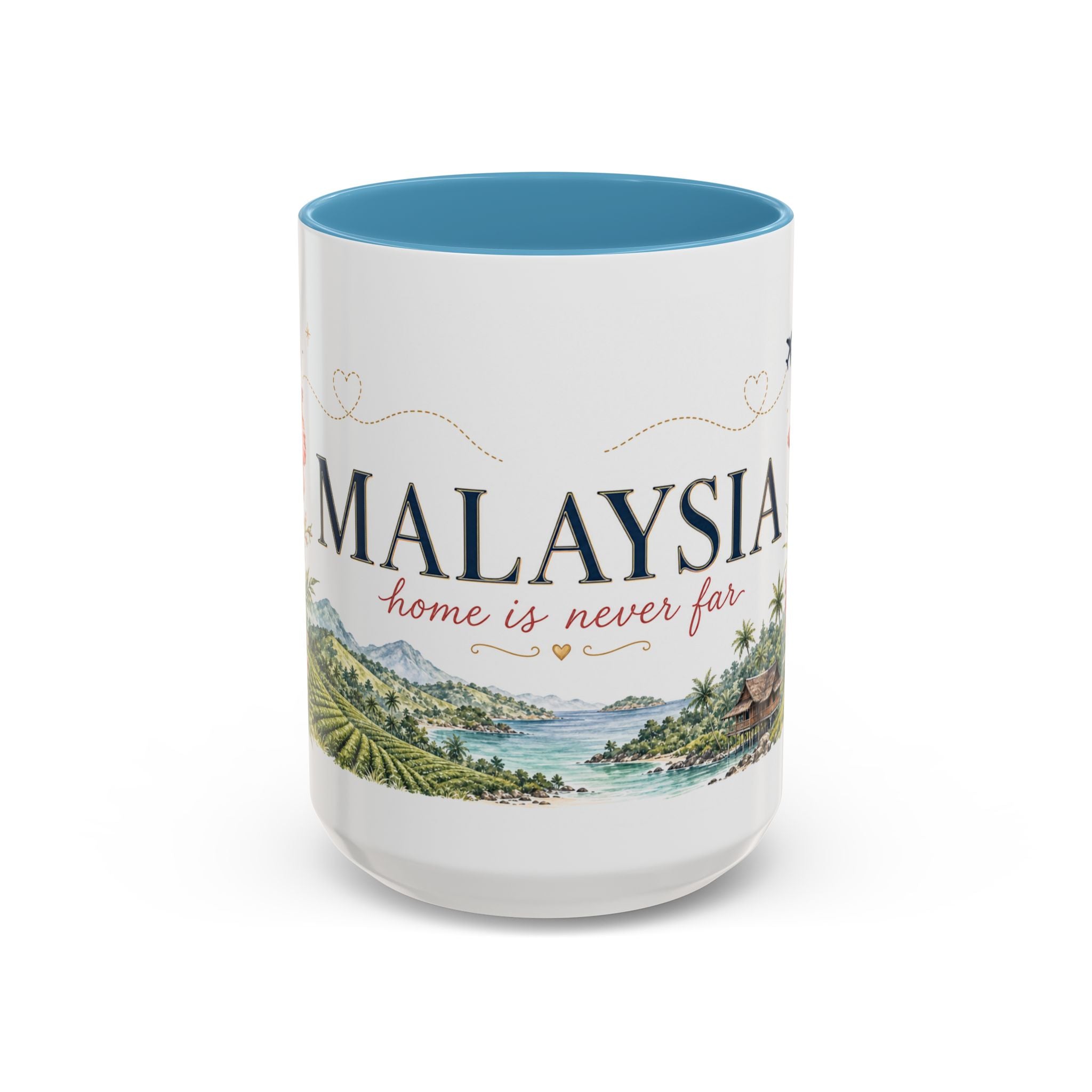 Malaysia Home Country Mug | Moving Away Gift | Long Distance Friendship | 11 oz 15 oz Accent Mug