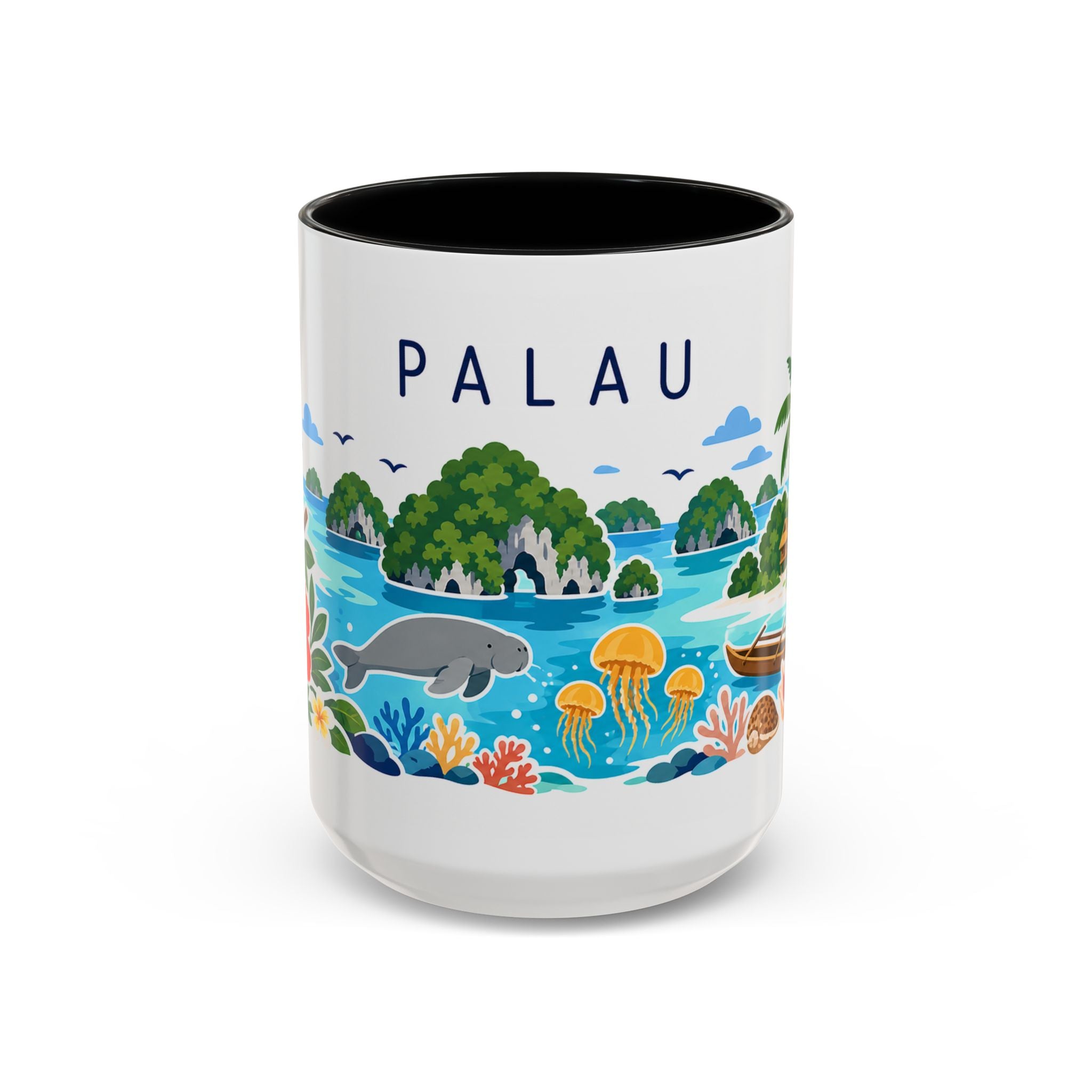 Palau Coffee Mug | Travel Souvenir Accent Mug | Country Gift Ceramic Cup 11oz 15oz