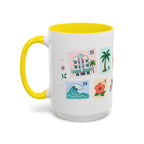 Miami Coffee Mug | Postage Stamp Collage Mug | Travel Souvenir Accent Cup 11oz 15oz