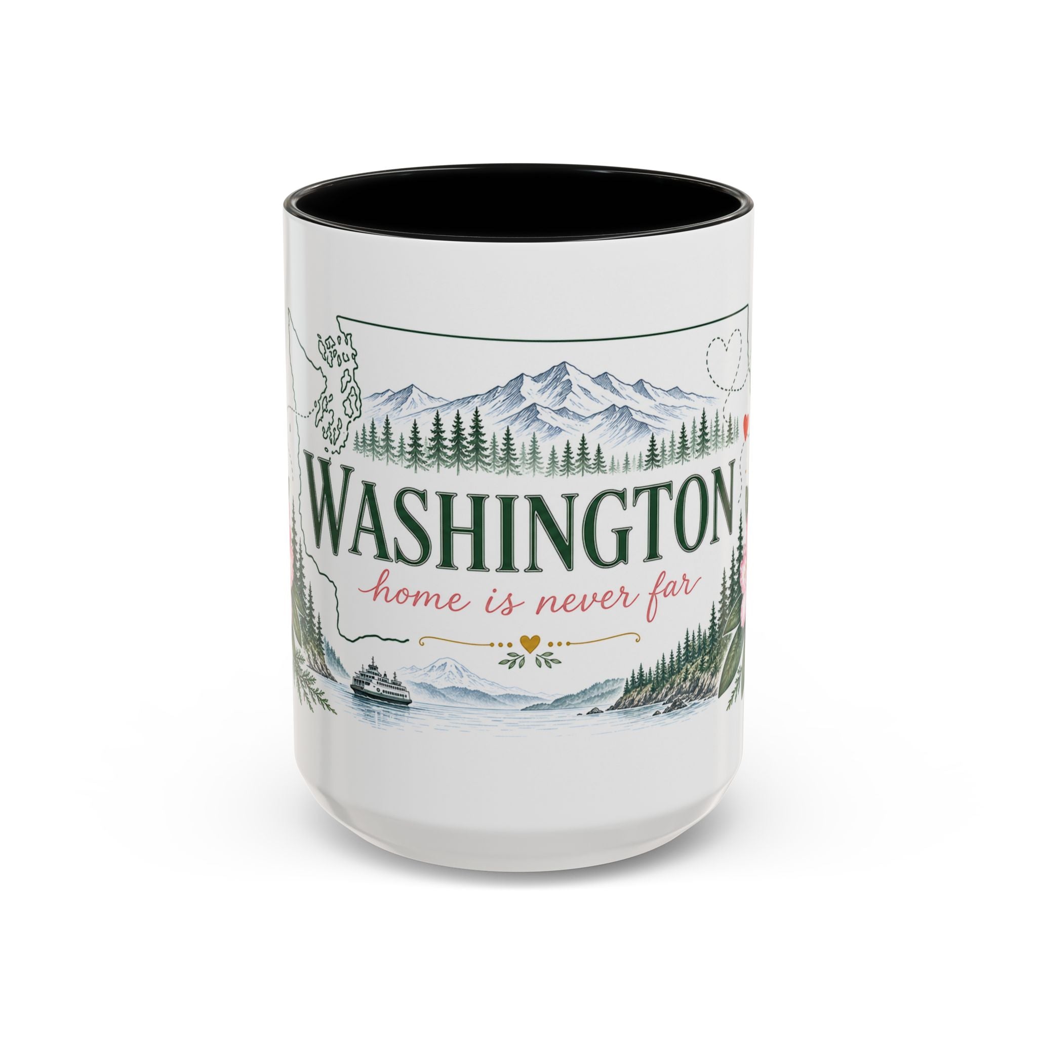 Washington State Map Mug | Moving Away, Homesick, Long Distance Friendship Gift