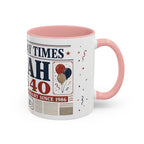 Birthday Newspaper Mug | Custom Name Age Date Gift | The Birthday Times Coffee Cup 11oz 15oz