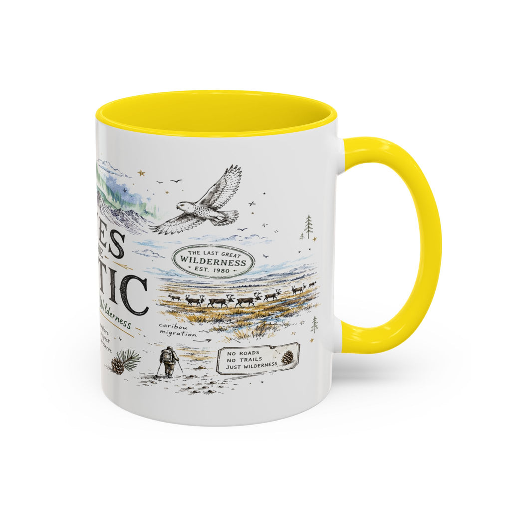 Gates of the Arctic National Park Coffee Mug | Alaska Arctic Wilderness Gift | Accent Color Ceramic 11oz 15oz