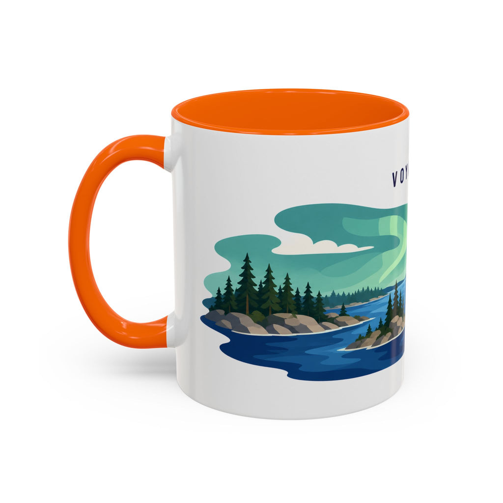 Voyageurs National Park Coffee Mug | Solid Color Block Park Souvenir | 11oz 15oz Accent Mug