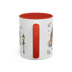 Prague Christmas Mug | Watercolor Travel Souvenir | Holiday Gift | Accent Ceramic Coffee Cup 11oz 15oz