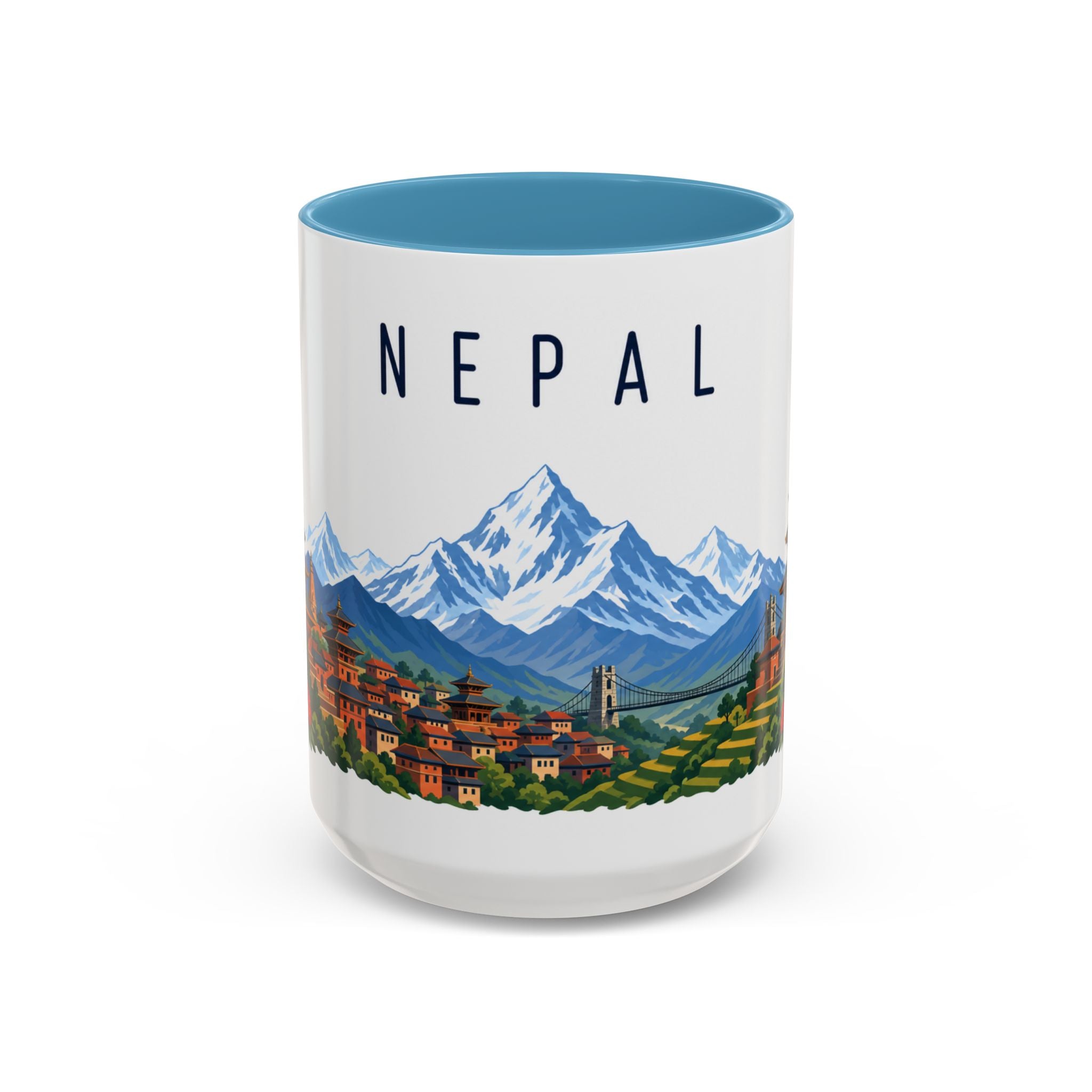 Nepal Coffee Mug | Travel Souvenir Accent Mug | Country Gift Ceramic Cup 11oz 15oz