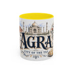 Agra Coffee Mug | India Travel Souvenir | Vintage Illustrated City Gift | 11 oz 15 oz Accent Mug